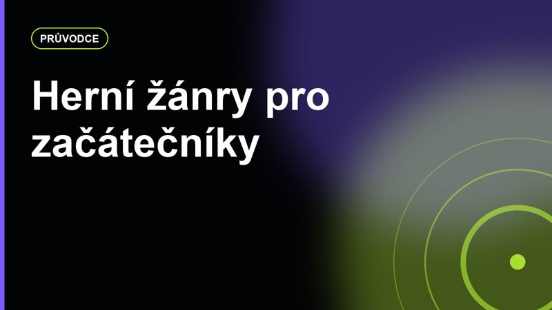 Herní žánry pro začátečníky: FPS, RPG, roguelike, survival a cozy hry jednoduše